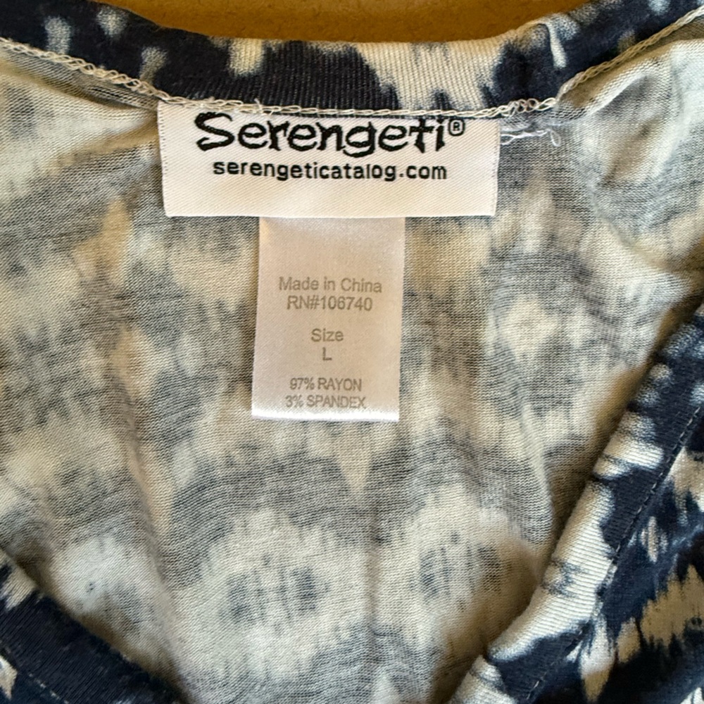 Serengeti Geometric Patterned Button Down Tank Top - image 5